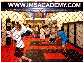 MMA practice at the old gym